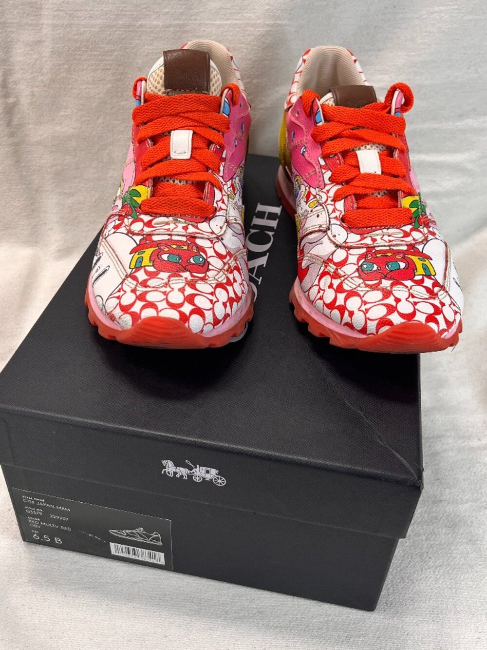 COACH C118 Japan MXM SAWAKO KAGEYAMA Womens 6.5US Shoes Sneakers Anime Manga